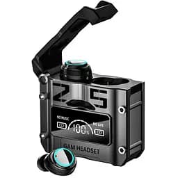 Навушники бездротові TWS M25 з Павер Банком 2000 mah Кейс Black, навушники Black (16068)