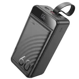 Портативний ЗП Power Bank Hoco J123C Element 22.5W+PD20W 60000 mAh Black - мініатюра 2