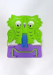 Підставка для книг №4 "Сова" 631569 Irbis пластикова, в пакеті (4820098991365) Зелено-фіолетовий Вид 11