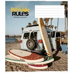 Тетрадь общая Break rules Школярик 036-3220K-5 в клетку 36 листов