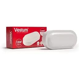 Светодиодный овальный светильник ЖКХ Vestum 15W 4500K 220V 1-VS-7203