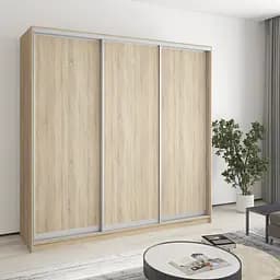 Шкаф-купе трехдверный MebelStar Комбо AL 3ДСП 210x45x210 см Дуб сонома (MBS-3161)