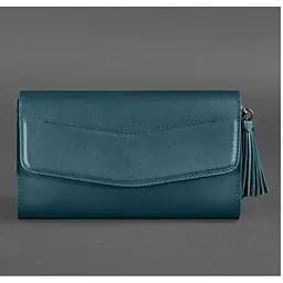 Шкіряна жіноча сумка Еліс зелена