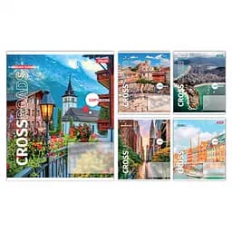 Зошити учнівські 48 аркушів лінія 1B Crossroads, 10 шт. в упаковці