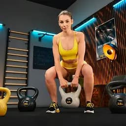 Гиря вінілова 12кг Trex Sport TX-012CKB сірий - мініатюра 8