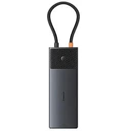 Перехідник HUB Baseus Metal Gleam II OS 10in1 Dual Display (B00061800123-01) Cosmic Black - мініатюра 3