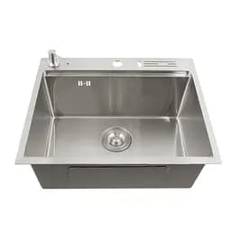 Кухонна мийка накладна з нержавіючої сталі кухонна станція Nett NS-5747, Нержавіюча сталь