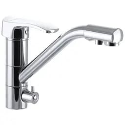 Змішувач для кухні на дві води Haiba Focus 021 HB0754 Хром