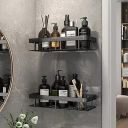 Полиця у ванну (30х13х5, 5 см) STORAGE RACK AND197, настінна / органайзер для ванної кімнати на стіну - мініатюра 3