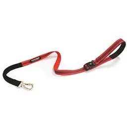 Поводок для собак Croci Hiking Antishock, регулированный, 120х2,5 см, красный (C5079973)