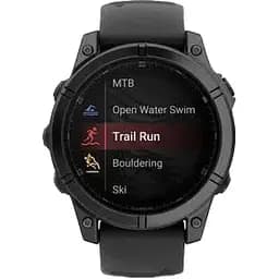 Смарт-годинник Garmin Fenix E 47mm AMOLED Slate Gray Steel with Black Silicone Band (010-03025-03/01/13) - мініатюра 9