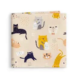 Пелюшки муслінові Cosas Cats 75x75 см, бежеві - мініатюра 2