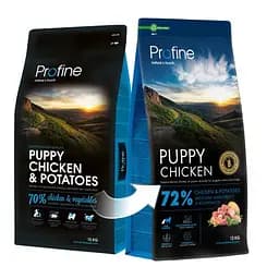 Корм сухий Profine Puppy Chicken and Potatoes для цуценят і юніорів усіх порід, з куркою і картоплею, 12 кг - мініатюра 3