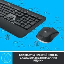 Комплект (Клавіатура та Миша) Logitech MK540 Advanced Combo (920-008685) Wireless Black - мініатюра 4