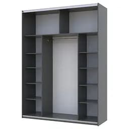 Шафа-купе Doros G-Caiser Графіт Графіт 1 ДСП / 1 дзеркало 180х60х240 (42005088) - мініатюра 6