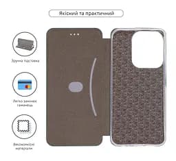 Чехол-книжка для Xiaomi Redmi 15C 4G Poco C85 4G, G-Case, зеленый, кожаный чехол-книжка из экокожи (PU) и TPU, с магнитом, с подставкой и вместительным кардхолдером, противоударный, защита всего корпуса, ArmorStandart (ARM87097) - мініатюра 3