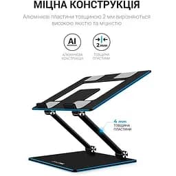 Підставка під ноутбук OfficePro LS111 Black (LS111B) - мініатюра 2