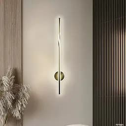 Видовжене світлодіодне латунне бра 80 см 4000K Арт. WB 32/800 AB Line F