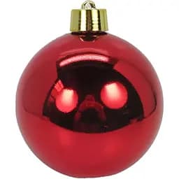 Новорічна куля Yes! Fun 20 cм червона глянець