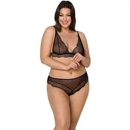 Комплект білизни Passion Amberly Set black 4XL/5XL