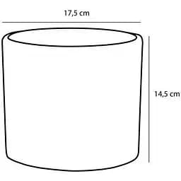 Кашпо Edelman Era pot round, 17,5 см, темно-сіре (1035847) - мініатюра 2