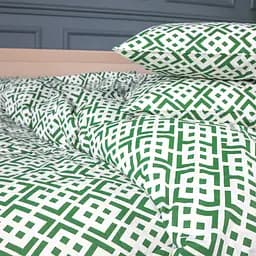 простирадло MirSon Abstract Green бязь 200 x 220 см (2200013166153) - мініатюра 4