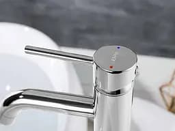 Змішувач для умивальника Rea Lungo chrome хром високий REA-B4104, Хром - мініатюра 5