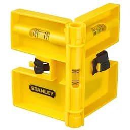Уровень столбцовый угловой Stanley магнит, 3 капсулы (0-47-720)