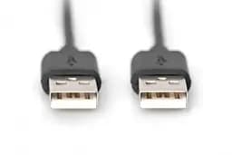 Кабель USB, тип A (M/M), 1,8 м, чорний AK-300100-018-S DIGITUS by ASSMANN - мініатюра 2