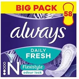 Ежедневные прокладки Always Daily Fresh Normal Flexistyle 58 шт. (8700216461757)