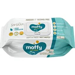 Влажные салфетки Moffy Wet Wipes Sensetive 120 шт.