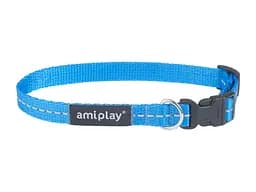 Нашийник для собак Amiplay Reflective S 20-35 *1 см - блакитний