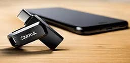 Накопичувач 32GB USB 3.1 Type-A + Type-C Ultra Dual Drive Go Чорний SanDisk teh0013410 - мініатюра 8