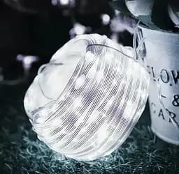 Гірлянда світлодіодна 200 LED великі краплі 20 метрів будинок/вулиця білий 8 режимів - мініатюра 3
