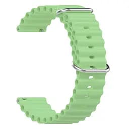 Силіконовий ремінець Hump Samsung Galaxy Watch Active 40mm - зелений ширина кріплення 20мм Watchbands (W23-6WB11136547) - мініатюра 2