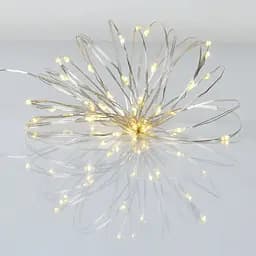 Гирлянда YES! Fun Нить на медной проволоке 50 LED Тепло-белая 5 м Статическая USB (975040)