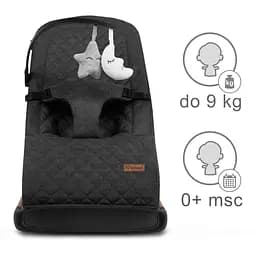 Крісло-гойдалка Kidwell Laro Black/Wooden - мініатюра 3