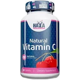 Натуральний вітамін С Haya Labs Natural Vitamin C from Organic Acerola 60 таблеток