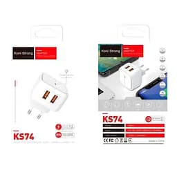 Адаптер сетевой KONI Strong KS74 2USB сам блок