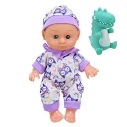 Дитяча Лялька-Пупс "Cute baby" Bambi HX623-5/7 з іграшкою Фіолетовий