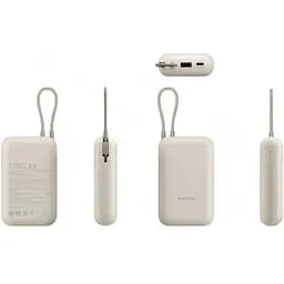 Зовнішній акумулятор Xiaomi 20000mAh 33w Integrated Cable USB-C (BHR8815GL) biege - мініатюра 6