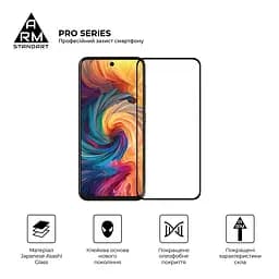 Захисне скло на ZTE Nubia V70 4G/V70 Design 4G/V70 Vita 4G з олеофобним покриттям, Pro, повне проклеювання, антистатичний і пиловідштовхуючий шар, 9H, самоклеючеся, 2.5D, на весь екран, антистатичний клей, ArmorStandart (ARM83039) - мініатюра 2