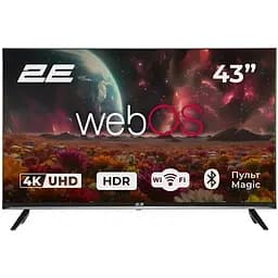 2E Телевизор 43" LED 4K 60Hz Smart WebOS Black