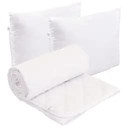 Набір Руно White ковдра 200х220 см + 2 подушки силіконові 50х70 см К_925.52СЛКУ_білий