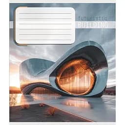 Зошит учнівський "Архітектура" 036-570090K-1 в клітинку, 36 аркушів