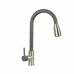 Смеситель для кухни с выдвижным изливом Platinum KT 8203 (8614) графит