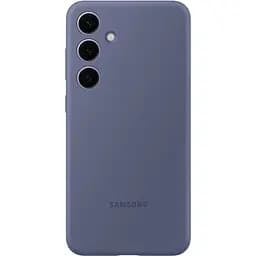 Противоударный оригинальный силиконовый чехол Samsung Silicone Case для Samsung Galaxy S24 Violet EF-PS921TVEGWW
