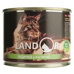 Вологий корм для кошенят Landor індичка з качкою 200 г