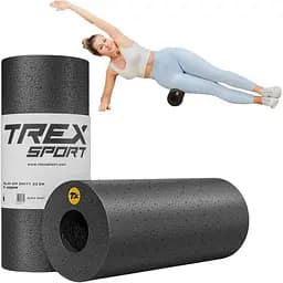 Роллер массажер Trex Sport TX-033EPR гладкий EPP 33 см черный
