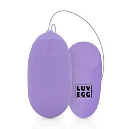 Вагінальне яйце з вібрацією та дистанційним пультом Luv Egg XL лілове